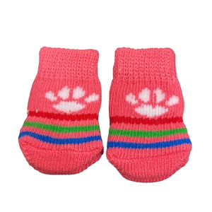 Ružové psie ponožky s labkovým protišmykom, v rôznych veľkostiach