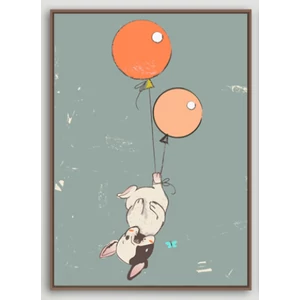 Bulldog s balónom nástenný obraz - k dispozícii v rôznych veľkostiach