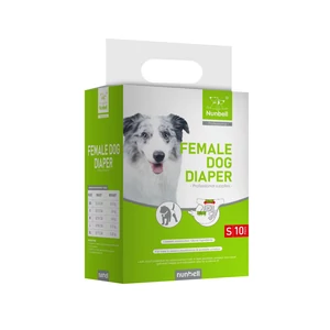 Nunbell jednorazová plienka pre psov, pre psy s hmotnosťou 2–4 kg