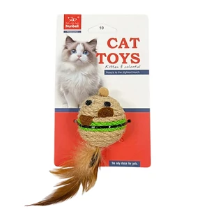 Nunbell mačacia hračka v tvare myši so šuštiacim efektom a pierkom