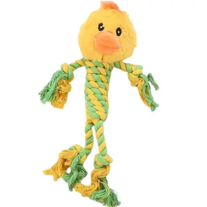 Žuvateľná plyšová hračka so šnúrkou – Žlté kuriatko, 30 cm