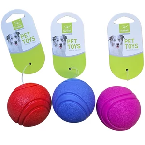 Pevná TPR gumová loptička pre psov 6 cm