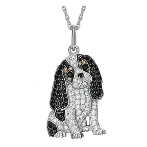 Spániel mintás nyaklánc