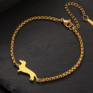 BASIC tacskó karkötő, arany