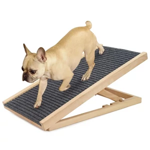 Nastaviteľná výška psia rampa, 100x40 cm