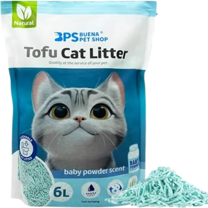Tofu podstielka pre mačky s púdrovou vôňou, 2,3 kg