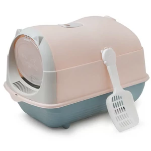 Uzavretá mačacia toaleta so setom – s motívom mačky