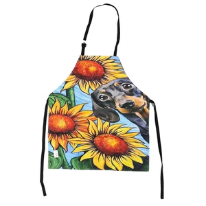 Zástera na varenie a pečenie s motívom jazvečíka a slnečníc