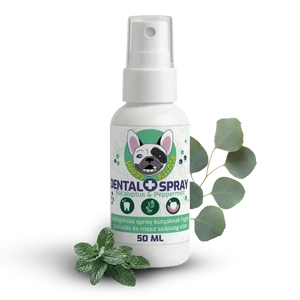 Happy Bulldog DENTAL SPRAY proti zubnému kameňu, zápalu a zápachu z úst, 50 ml