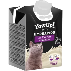 YowUp! bezlaktózové mlieko pre mačky – hydratačný a funkčný odmeňovací nápoj s probiotikami, 200 ml