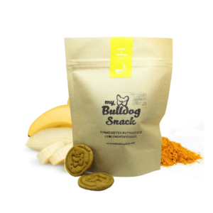 My Bulldog Snack - prírodné sušienky pre psov s bylinkami, banánovo-kurkuma