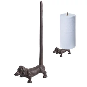 Držiak na rolky papiera v tvare jazvečíka, liatina