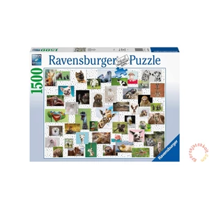 Ravensburger puzzle 1500 dielikov – Zábavné zvieratá v koláži