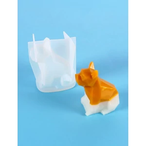 DIY formička na výrobu sviečok, vo forme bulldoga