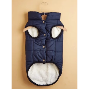 Zateplená bunda pre psa, námornícka modrá