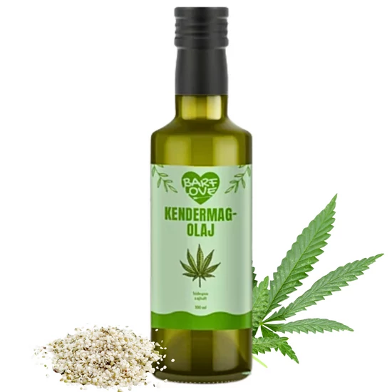 Konopný olej pre psov a mačky – za studena lisovaný, 100 ml, BARF LOVE