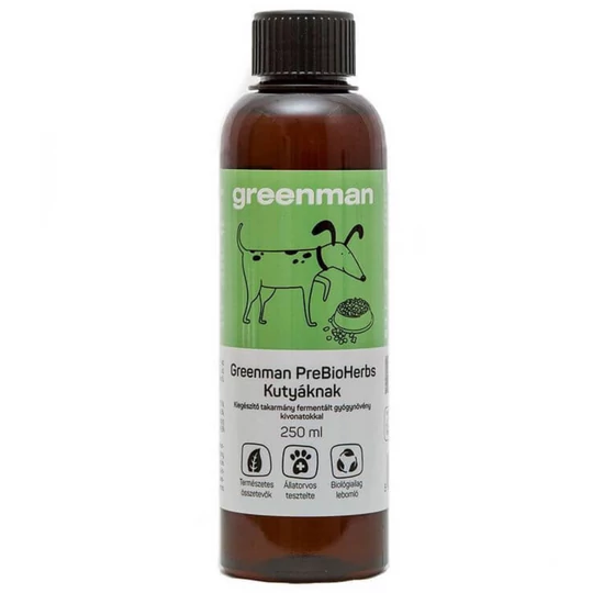 Prírodná živá flóra probiotikum pre psov 250 ml, Greenman