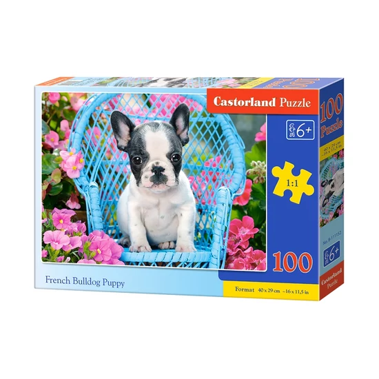 Castorland 100 dielikové puzzle - Šteniatko francúzskeho buldoga