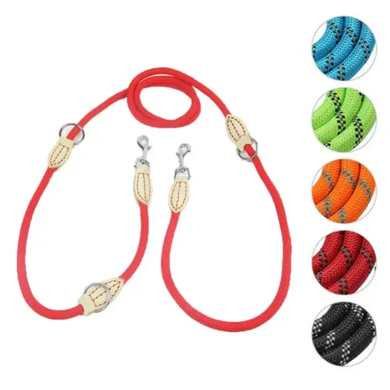 Vodítko Nunbell s dvojitým lanom (dvojité vodítko), červený pruh