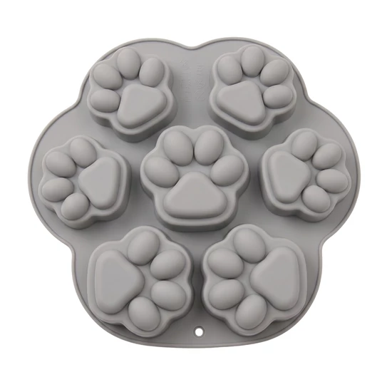 Silikónová forma na výrobu zmrzliny v tvare labky (7 ks)