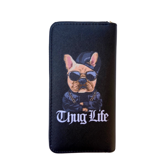 "Thug life" peňaženka s francúzskym buldočkom
