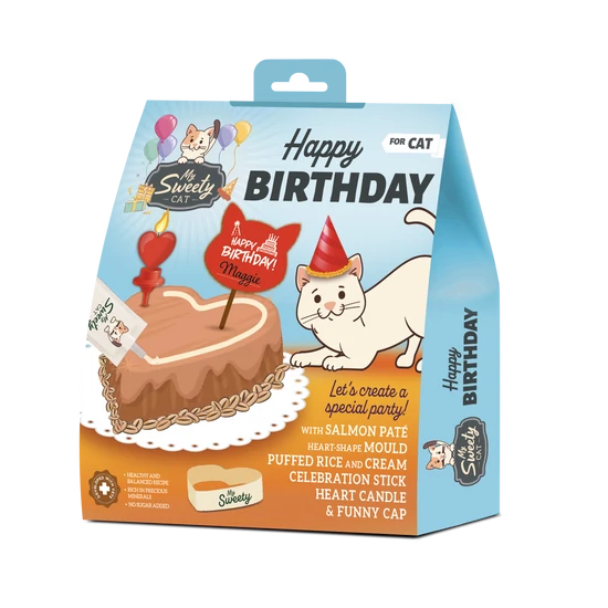 My Sweety Cat Narodeninová torta pre mačky, lososová príchuť