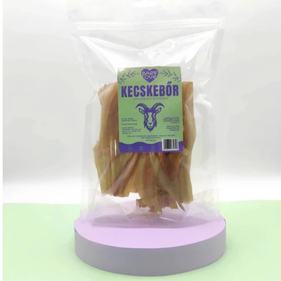 Sušená kozí koža pre psov 100 g (bez zápachu), BARF LOVE