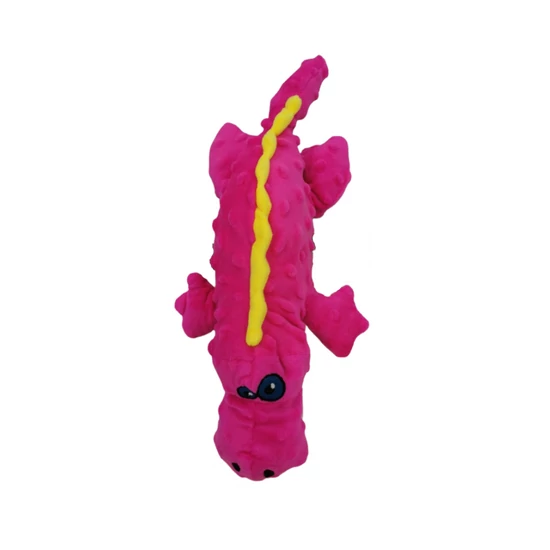 Plyšová hračka pre psa – dinosaurus, ružová