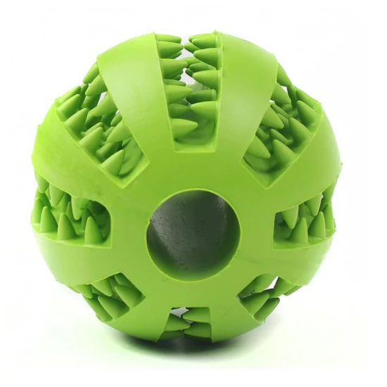 Denta Fun mätová čistiaca gumová loptička – 7 cm, zelená