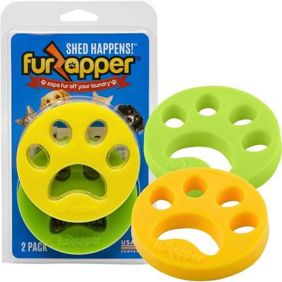 FurZapper sada silikónových odstraňovačov chlpov pre domáce zvieratá do práčky, 2 ks silikónových strihačov chlpov
