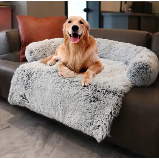 Pet Bed Deka pre psa na gauč, sivá, M (90 x 90 x 16 cm)