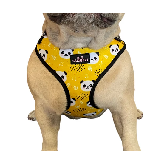 Panda komfortný postroj pre psy 5-10 kg, žltý