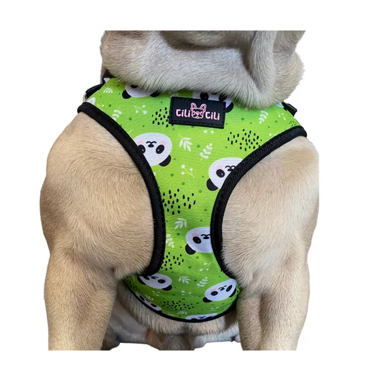 Panda komfortný postroj pre psy 5-10 kg, zelený