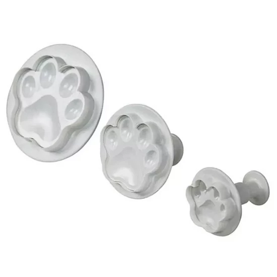 Formičky na pečenie v tvare tlapky - set 3 kusy so strunovým mechanizmom