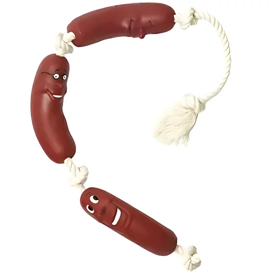 Trojitá klobása lano hračka pre psov, 47 cm