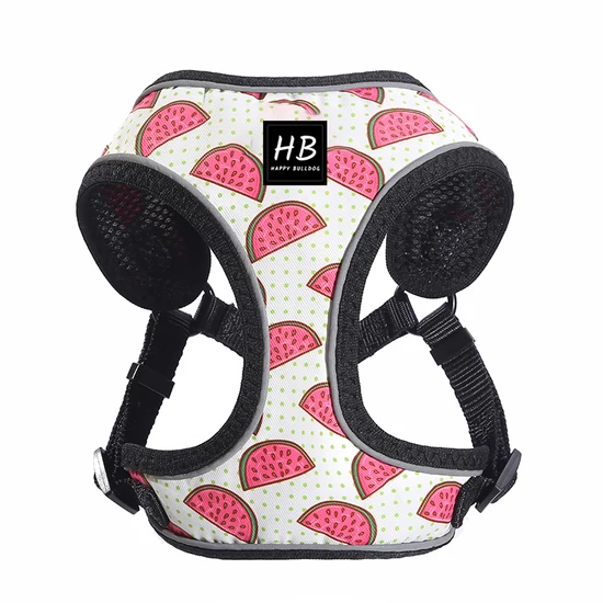 HAPPY BULLDOG melónový komfortný postroj pre psov, veľkosť L