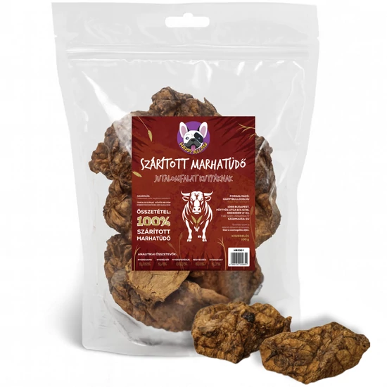 Szárított Marhatüdő, 100 g HAPPY BULLDOG