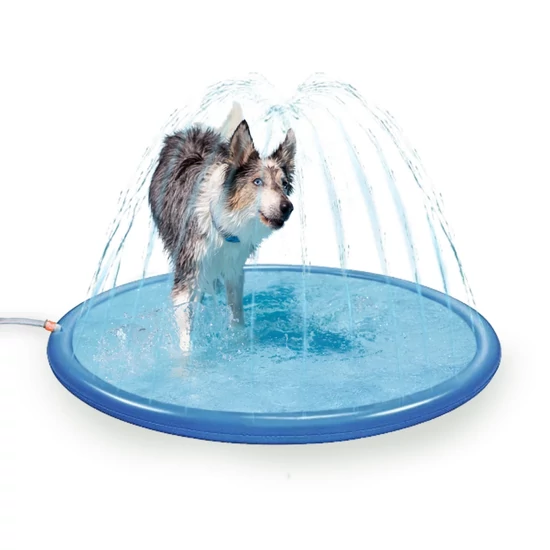 CoolPets Splash striekajúca chladiaca podložka pre psov – Veľkosť S, priemer 100 cm