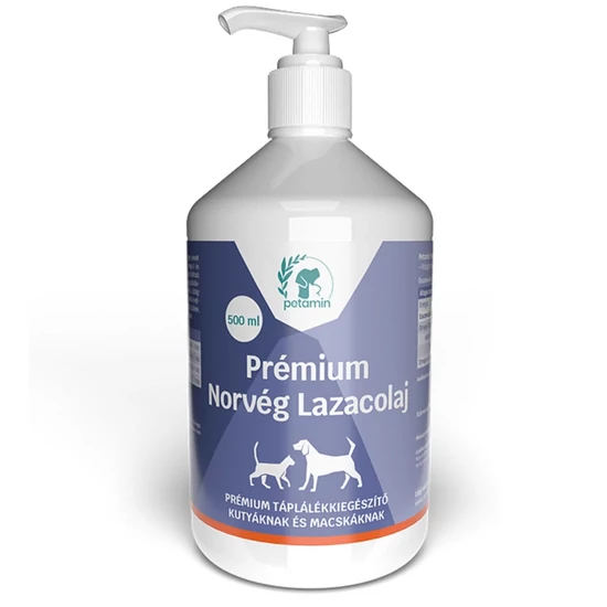 Prémiový nórsky lososový olej, 500 ml – PETAMIN