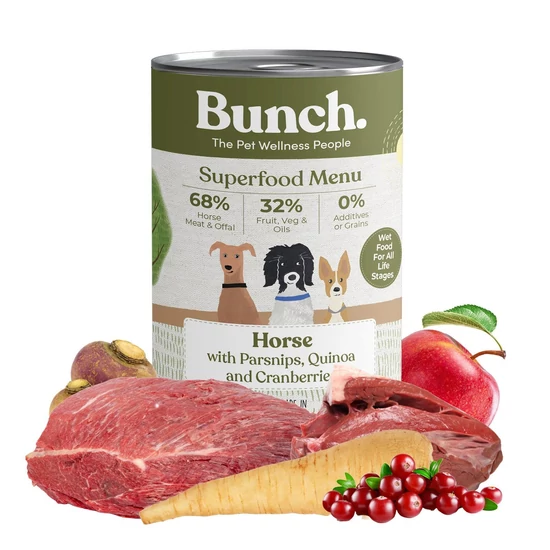 BUNCH Varené Koňské Menu s pastinákem a borůvkami, 400 g