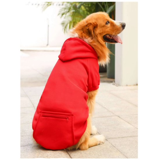 Červený sveter pre psov BASIC, XXL