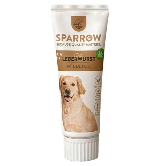 Sparrow Dog Pet Snack Pečeňová Pasta s CBD, 75 g, 100% prírodné zložky