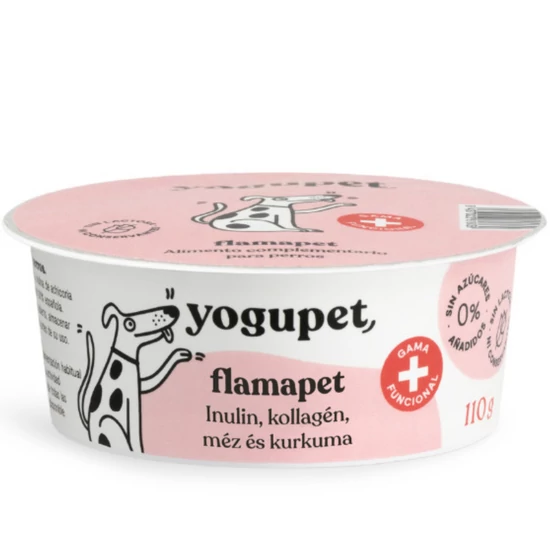 Yogupet Functional Jogurt Flamapet - Podpora pokožky, srsti a trávenia s kurkumou, medom a kolagénom