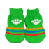 Zelené ponožky pre psov s manžetami a protišmykovou podrážkou, veľkosť L