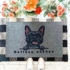 Bulldog Home Rohožka so vzorom francúzskeho buldočka, sivá