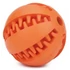 Denta Fun mätová čistiaca gumová loptička – 7 cm, oranžová