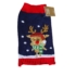 Pletený vianočný sveter so sobom pre domáce zvieratá, M
