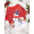 Vianočný sveter pre psa so snehuliakom, XL