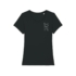 Minimalistické obojstranné tričko s francúzskym buldočkom, vegánska 100% bavlna - dámske, veľkosť L