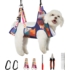 Kozmetická hojdacia sieť pre psov s klieštikmi na nechty, hrebeňom a pilníkom, oranžový vzor, veľkosť M